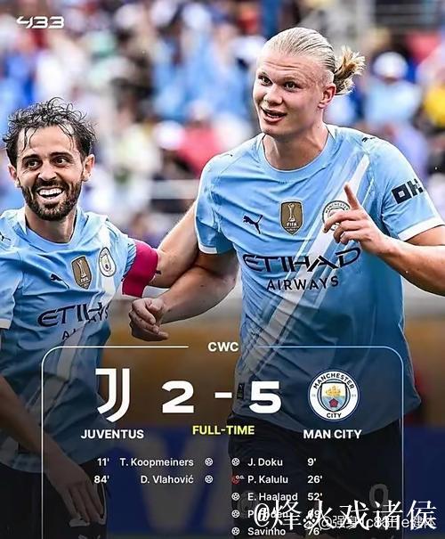 曼城3:0大胜紧逼阿森纳，维拉3:2逆袭豪取六连胜